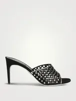 Crystal Suede Mules