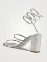 Cleo Crystal Satin Sandals