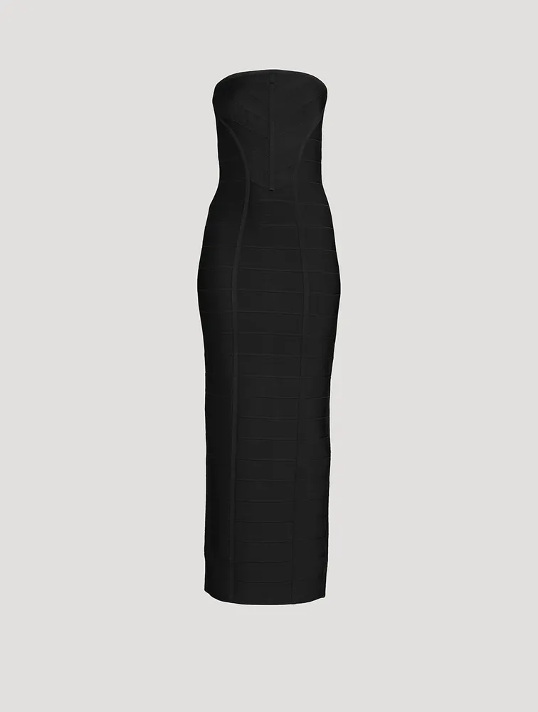 Icon Chevron Bustier Gown