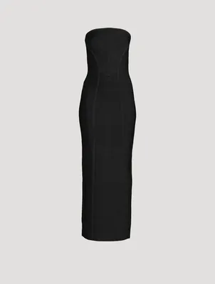Icon Chevron Bustier Gown