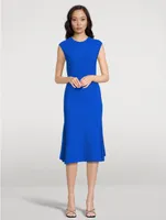 Fluted Midi Dress