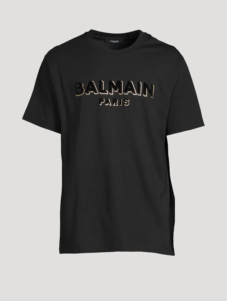 Metallic Flocked Logo T-Shirt