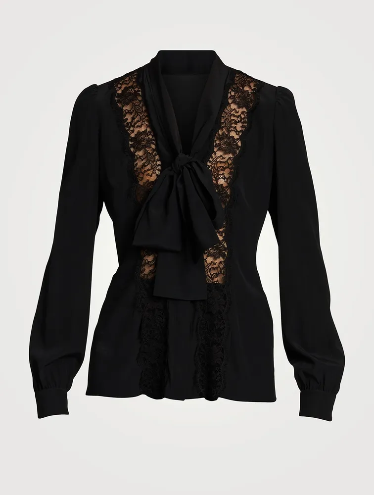 Silk-Blend Blouse
