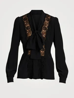 Silk-Blend Blouse