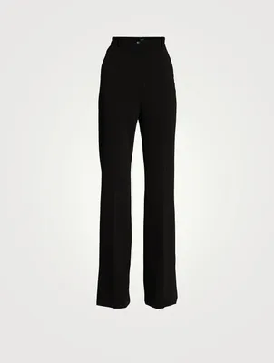 Jersey Milano Rib Flared Pants