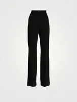 Jersey Milano Rib Flared Pants