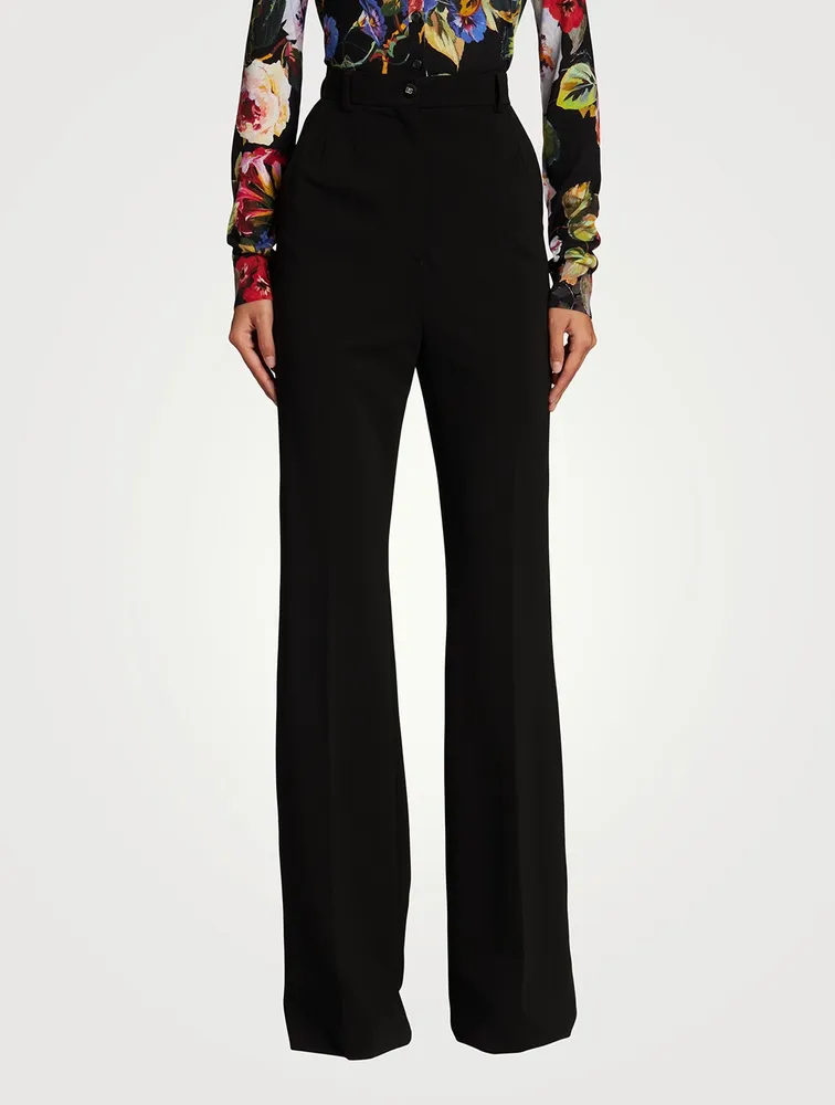 Jersey Milano Rib Flared Pants