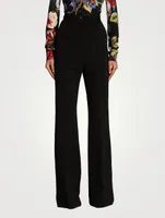 Jersey Milano Rib Flared Pants