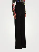 Jersey Milano Rib Flared Pants