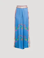 Palazzo Pants Lotus Print