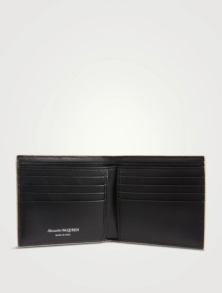 Leather Graffiti Billfold Wallet