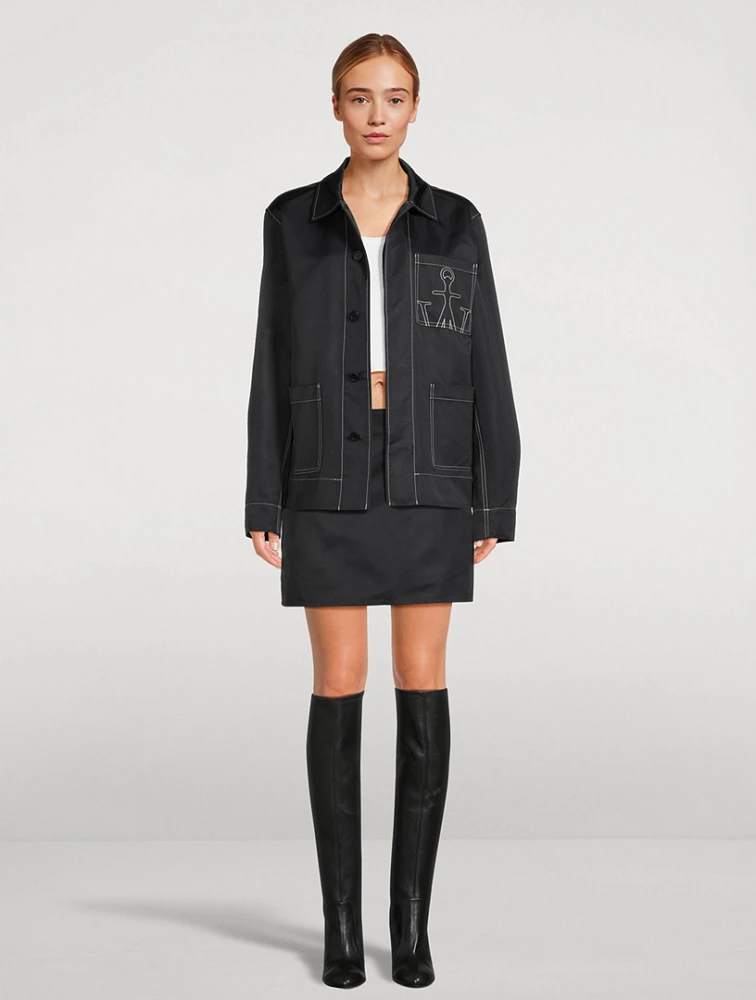 Nylon Logo Workwear Jacket