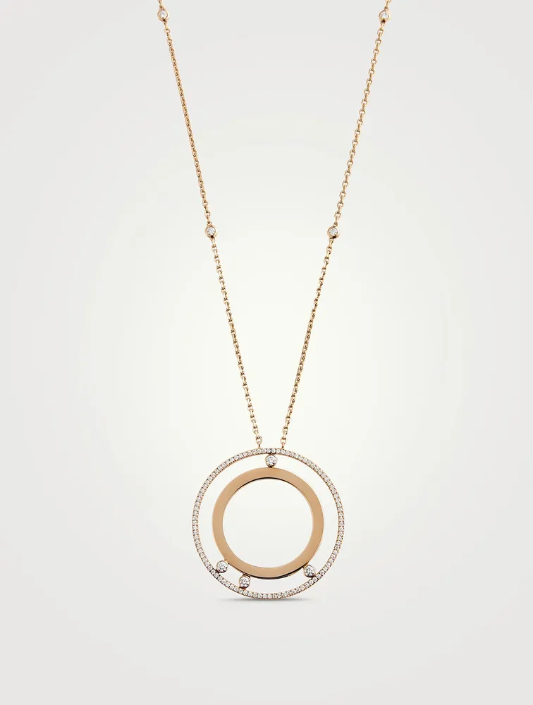 Move Romane 18K Rose Gold Necklace With Diamonds
