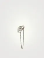 Move Uno 18K White Gold Chain And Stud Earrings With Diamonds