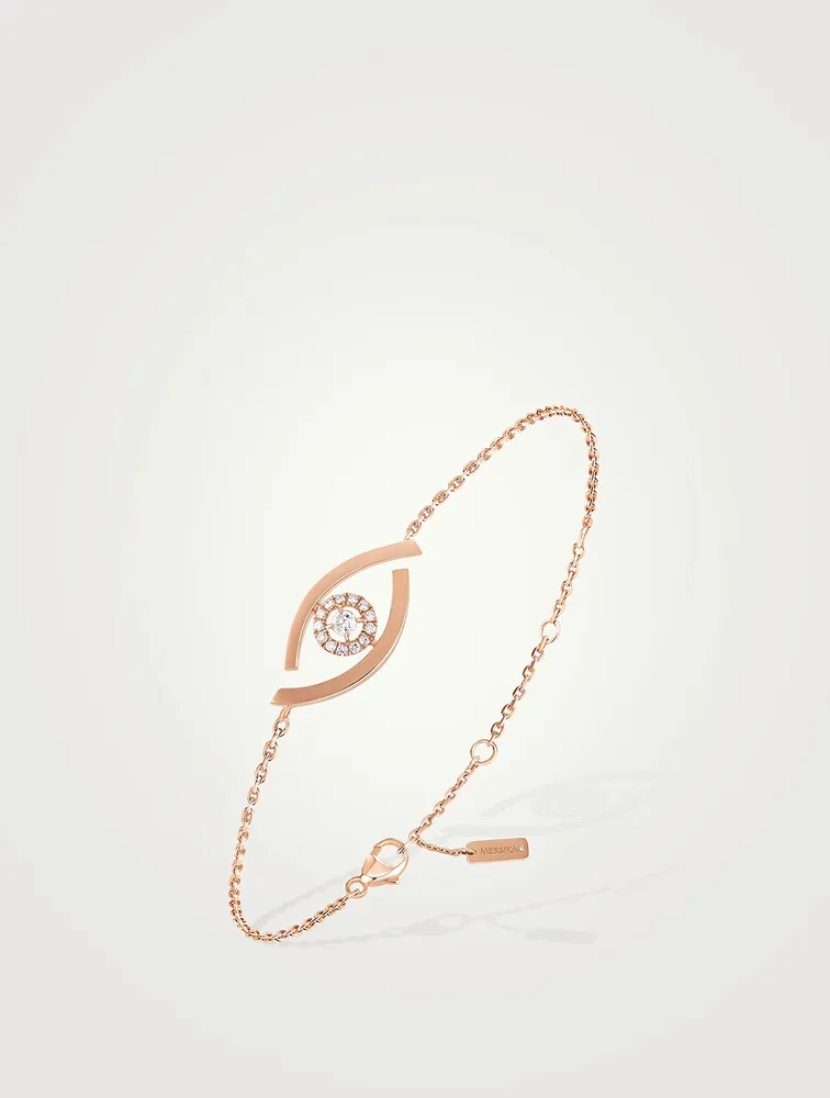 Lucky Eye 18K Gold Bracelet With Diamonds