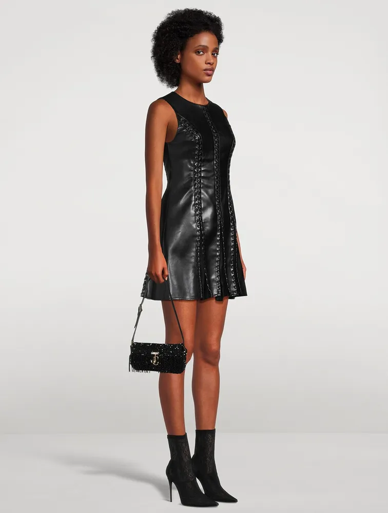 Remmie Faux Leather Mini Dress