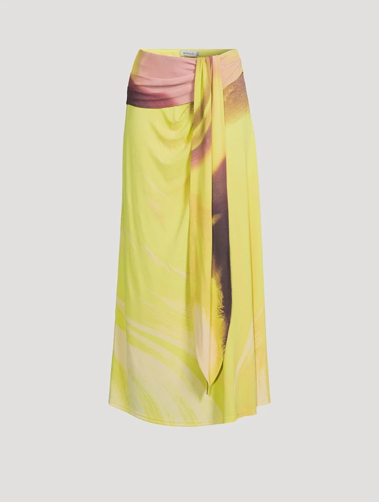Anika Midi Skirt Luminary Print
