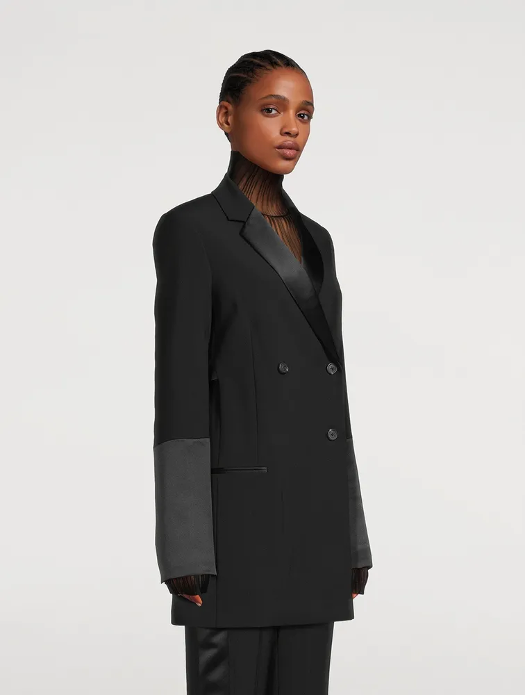 Double-Breasted Tuxedo Jacket