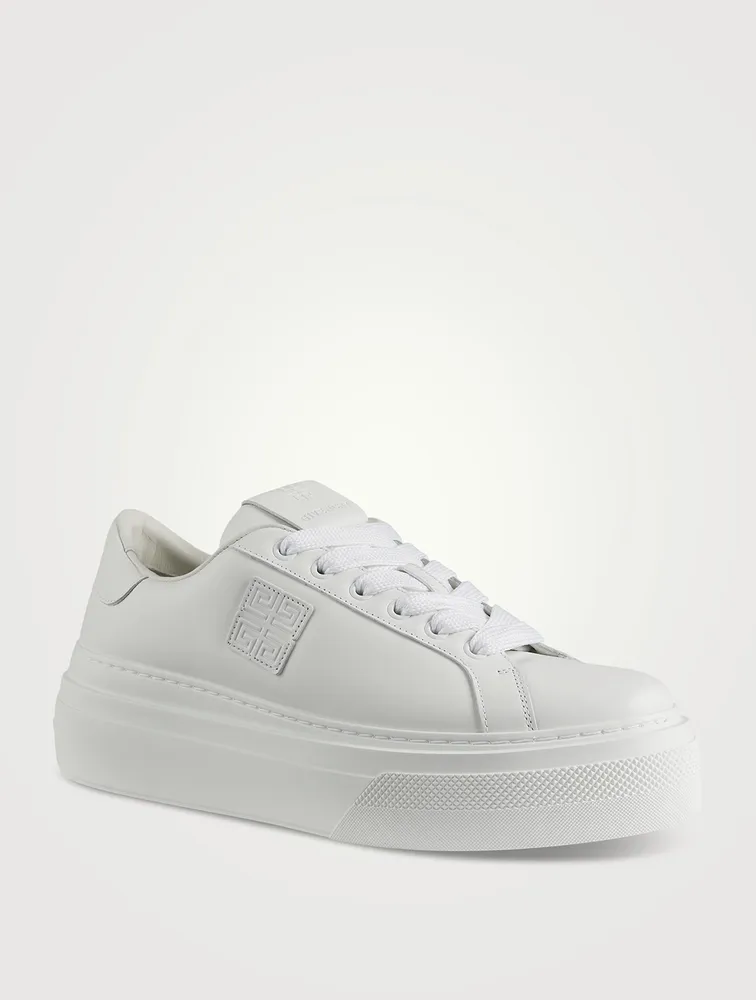 City Leather Platform Sneakers