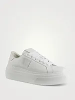 City Leather Platform Sneakers