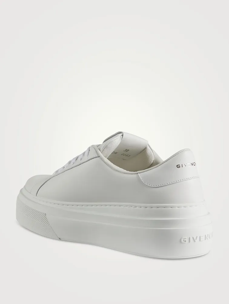 City Leather Platform Sneakers
