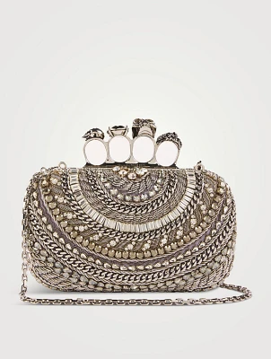Knuckle Embellished Clutch