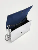 Medium Skull Metallic Top Handle Bag