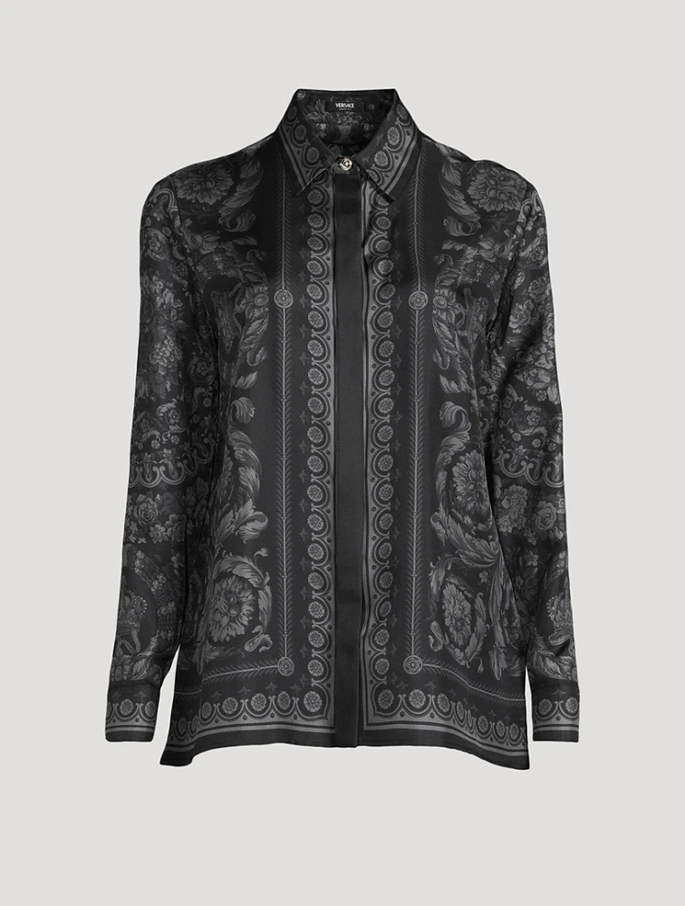 Silk Shirt Barocco Print
