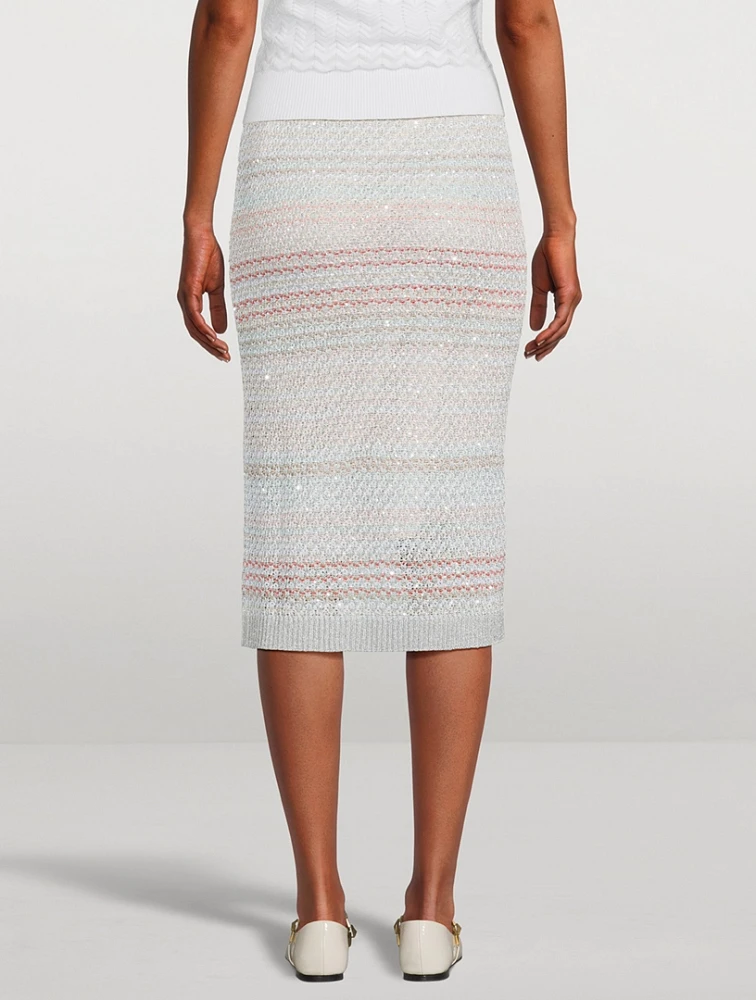 Embellished Pencil Skirt