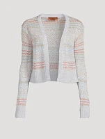 Sequin Mesh Cardigan