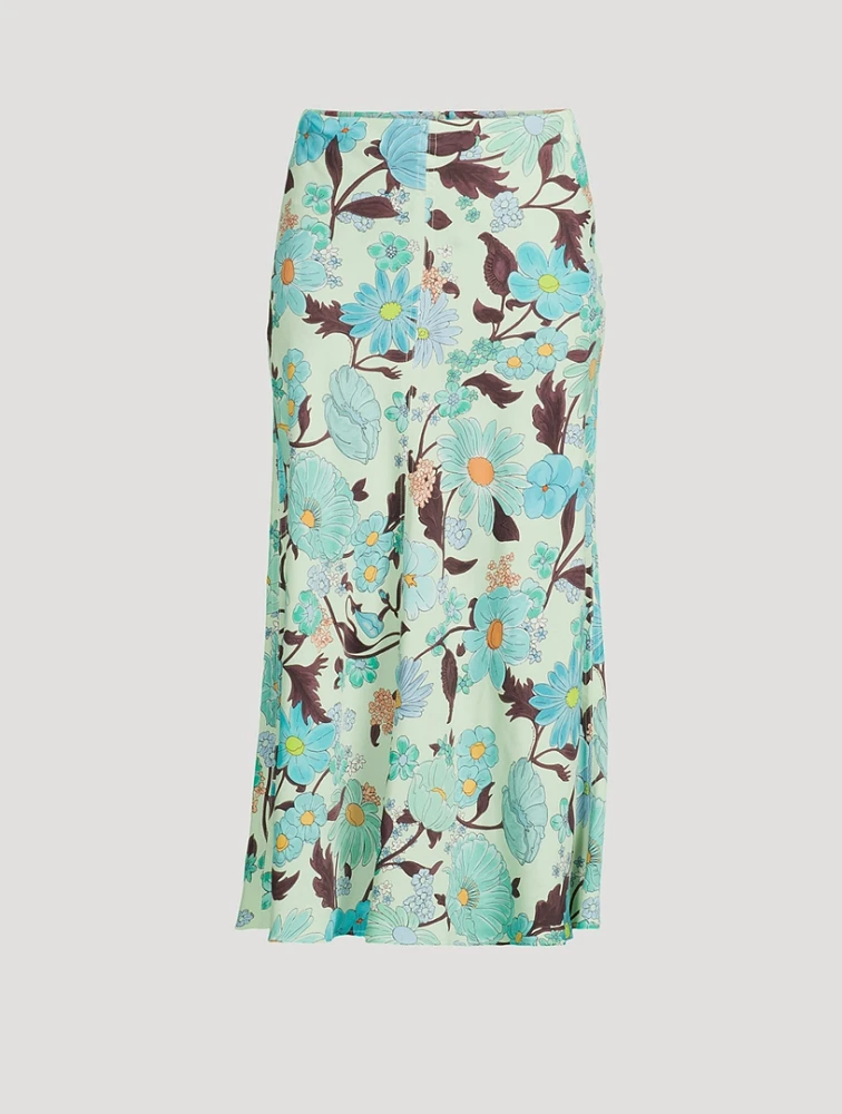 Midi Skirt Lady Garden Print