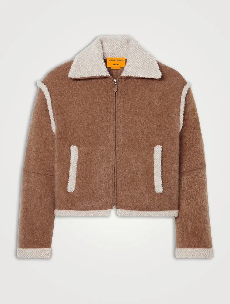 Grizzly Cashmere Bomber Jacket