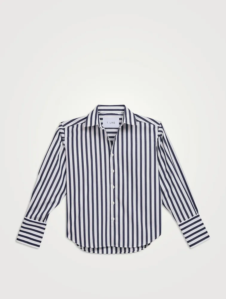 Isabel Cotton Shirt Stripe Print