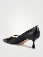 Leather Mary Jane Pumps