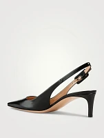 Lindsay Patent Leather Slingback Pumps