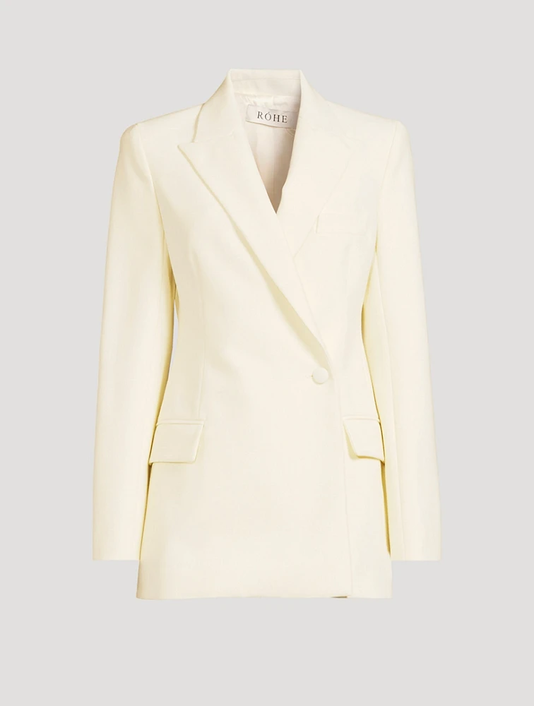 Wool-Blend Blazer