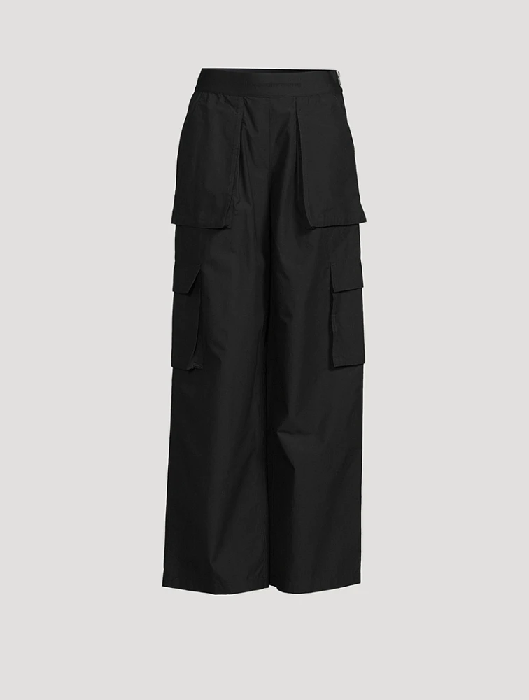 Logo-Elastic Cargo Trousers