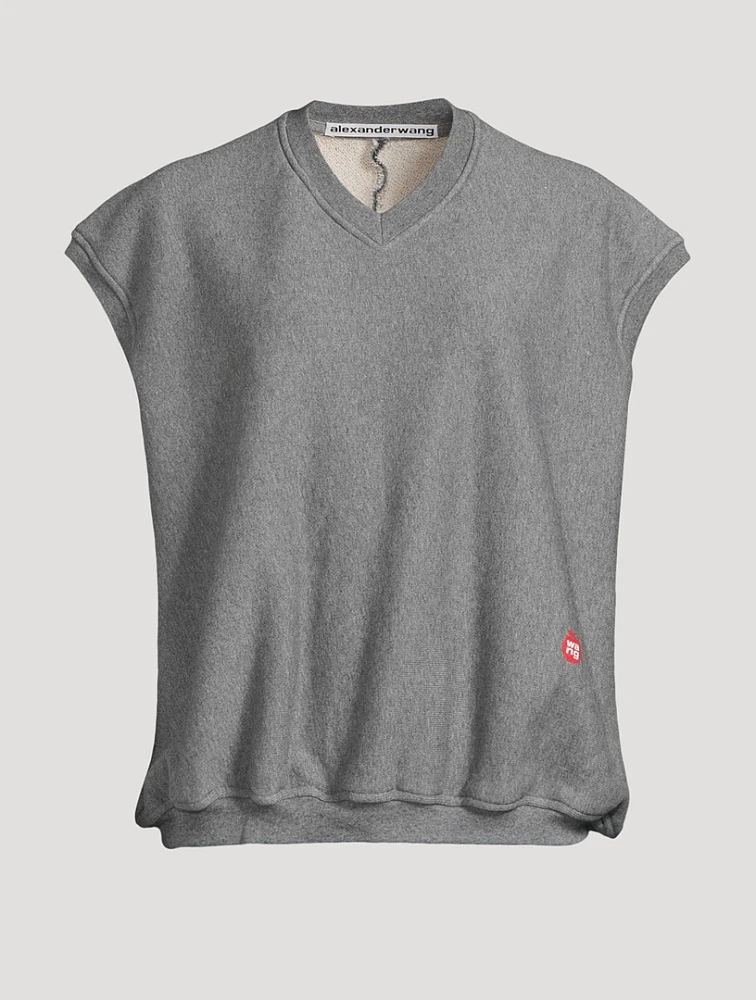 Cap-Sleeve Sweatshirt