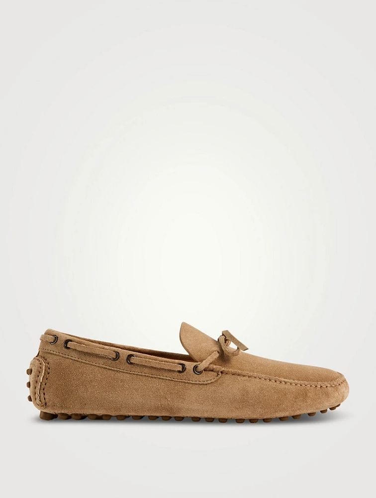 Washed Suede Loafers