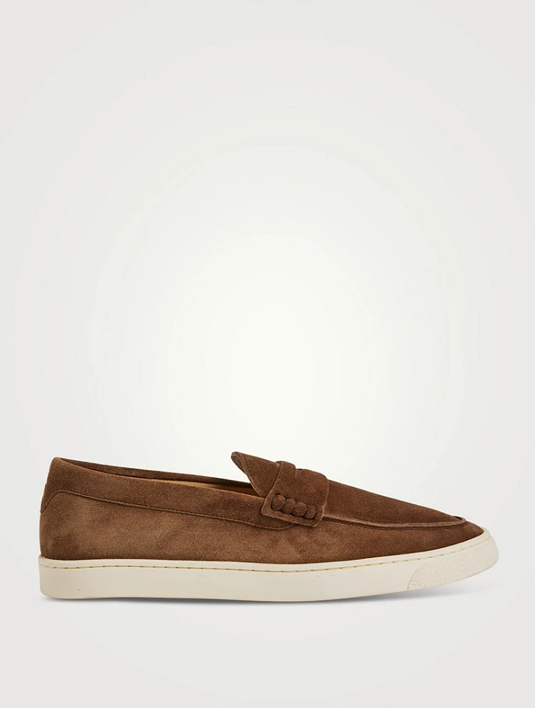 Washed Suede Loafers
