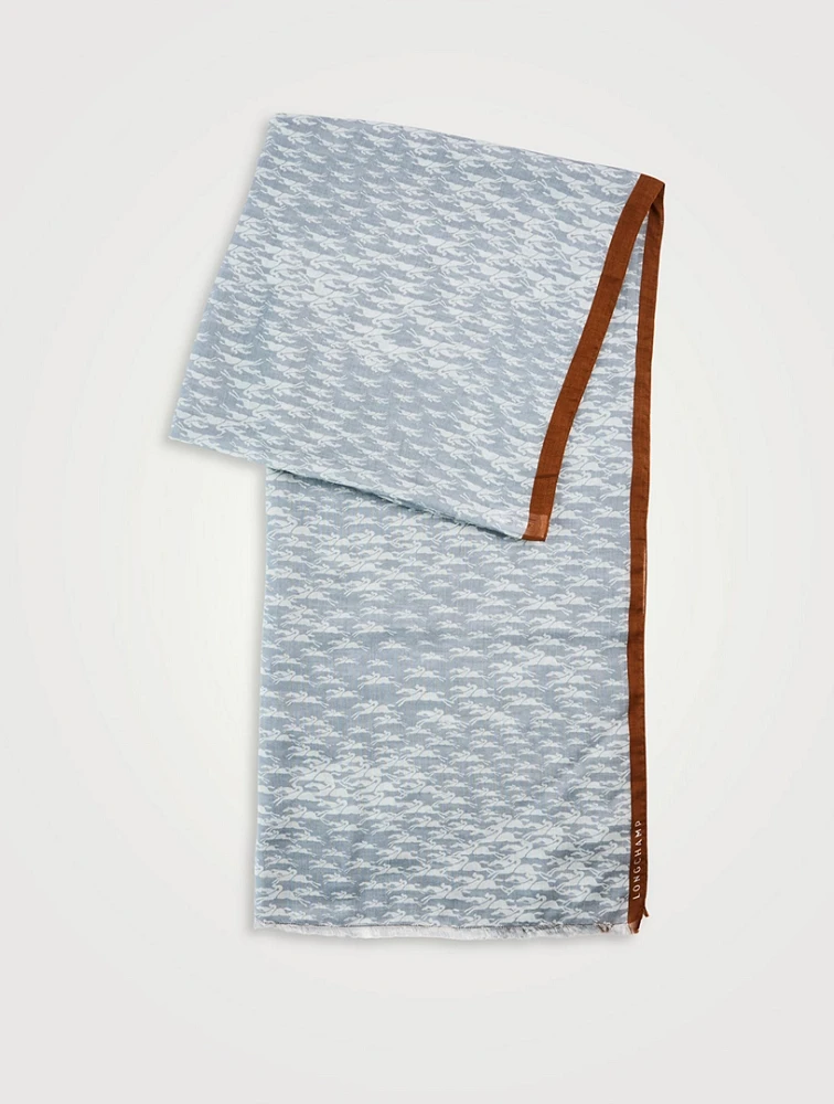 Scarf In Horse Print