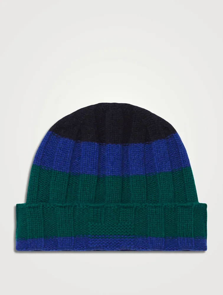 The Rib Stripe Cashmere Toque