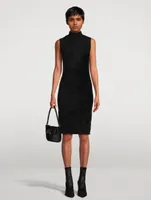 Velvet Turtleneck Dress