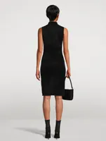 Velvet Turtleneck Dress