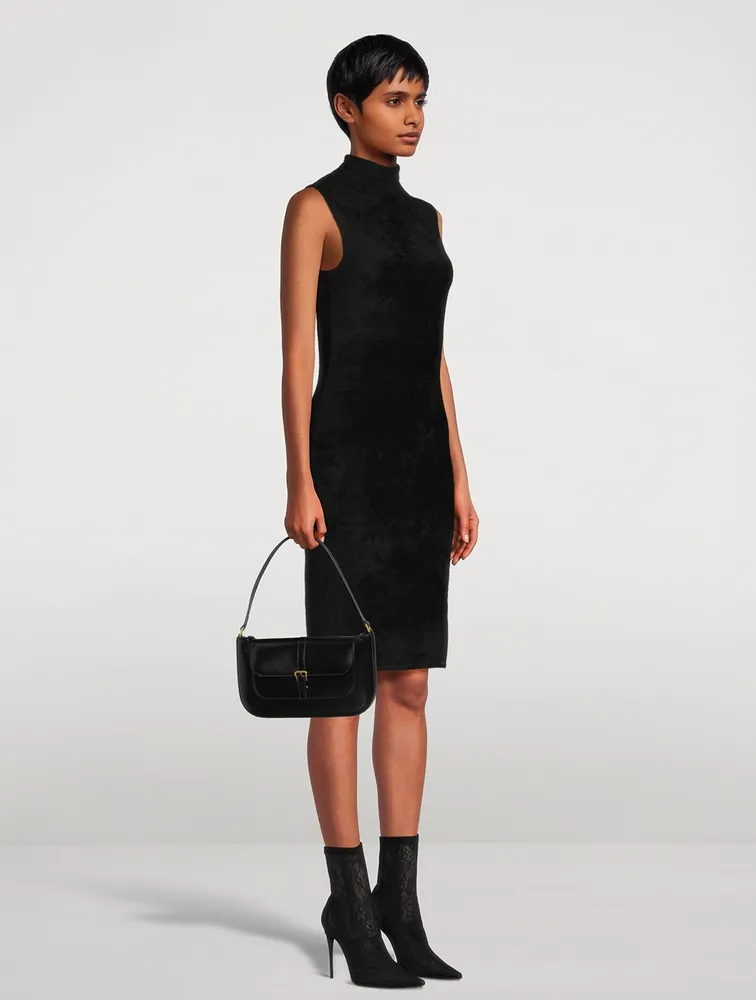 Velvet Turtleneck Dress