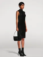 Velvet Turtleneck Dress