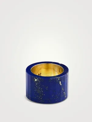 Thick Band With Lapis Lazuli