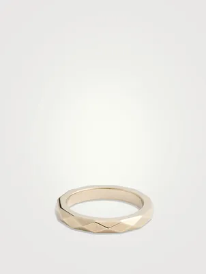 18K White Gold Thin Band