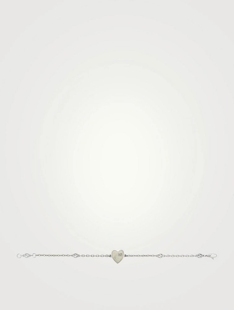 Gucci Heart Silver Bracelet