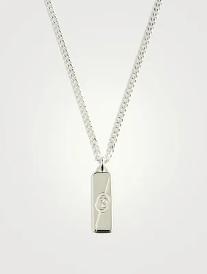 Diagonal Interlocking G Necklace